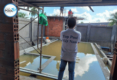 Xây dựng bể bơi chi Yến