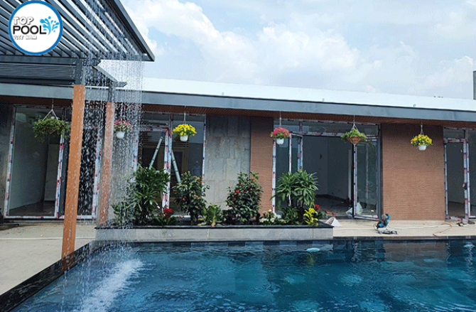 Lắp đặt thiết bị lọc bể bơi anh Thế Anh