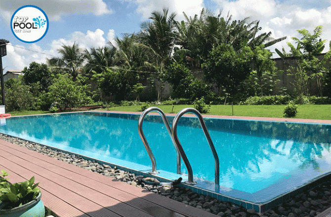 Xây dựng hồ bơi bác sỹ Quân tại Long An