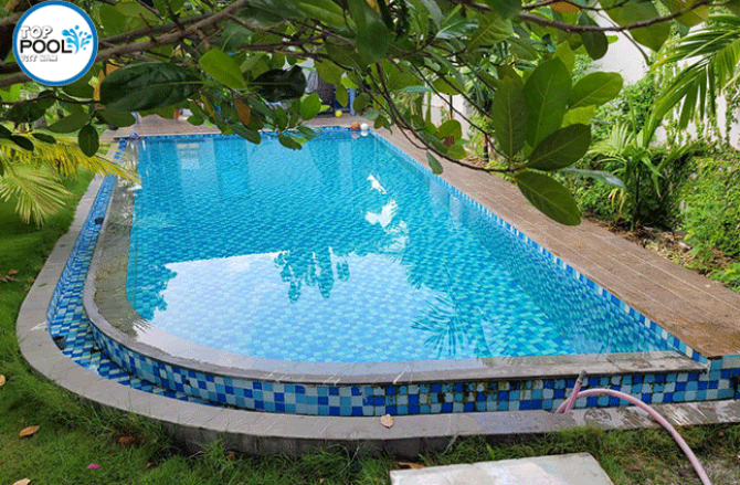 Hồ bơi gia đình anh Hậu Quận Bình Thạnh