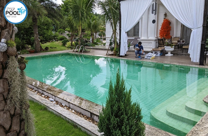 Lắp đặt bể bơi gia đình chị Linh Tại Long Khánh