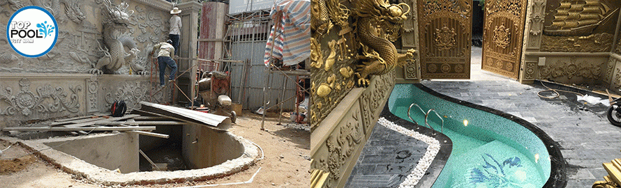 Hồ bơi gia đình đẹp tại gò vấp