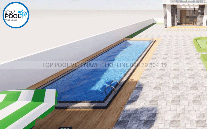 bản vẽ thiết kế bể bơi gia đình tại Vũng Tàu