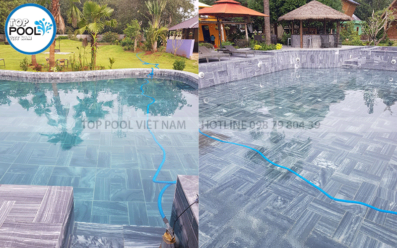 bảo trì sửa chữa hồ bơi Homestay