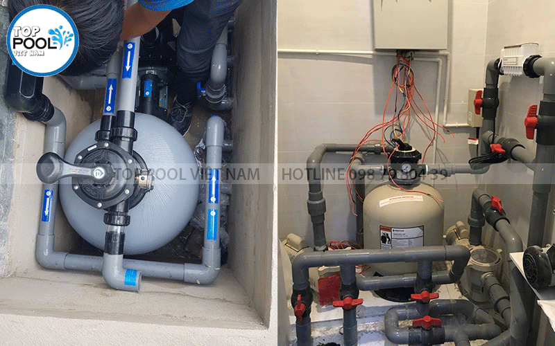 bảo trì hệ thống lọc nước hồ bơi