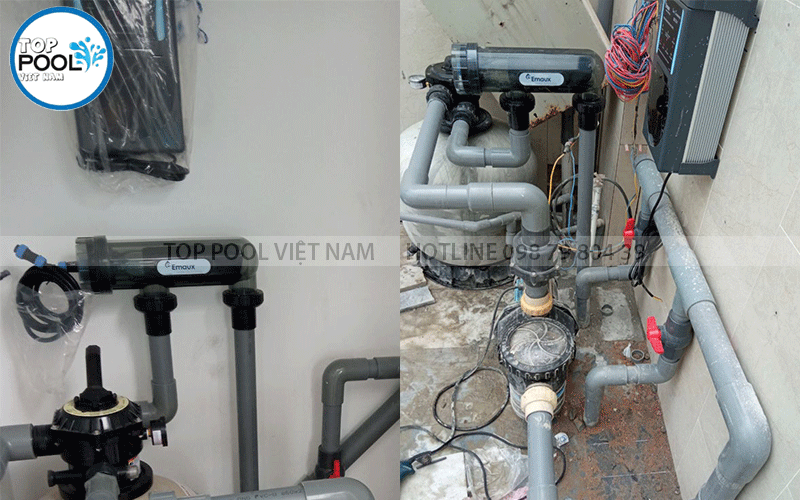 chi tiết lắp đặt máy điện phân muối