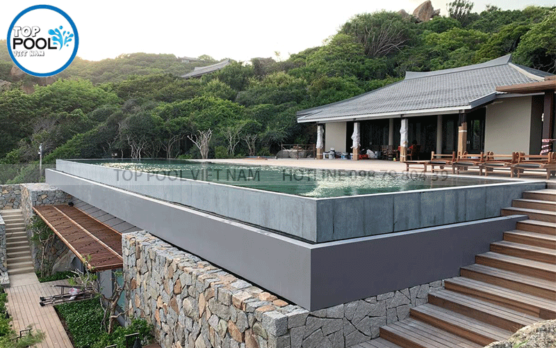 bể bơi vô cực đẹp tại Bình Thuận