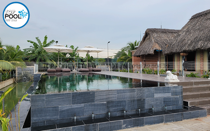 biệt thự nhà vườn có hồ bơi tại Long An