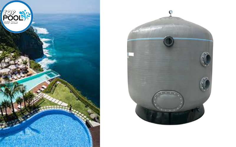 Bình lọc hồ bơi Waterco SMD1600 công suất 60m3/h