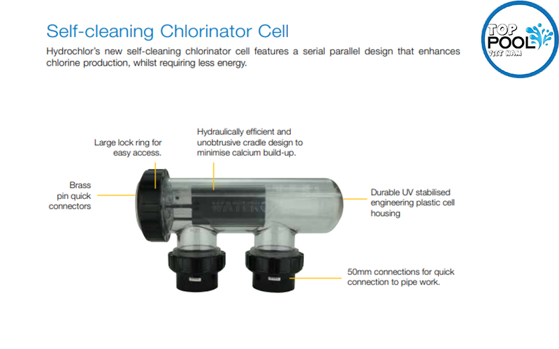 Tính năng máy điện phân muối Waterco ST 2500 