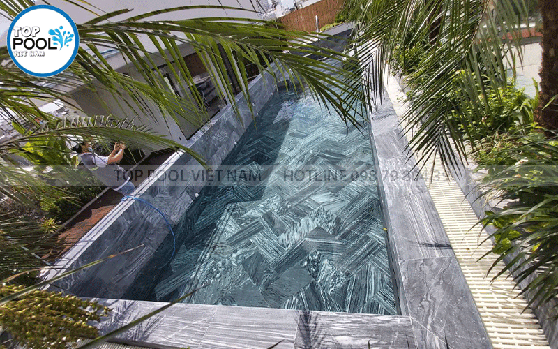 cách làm hồ bơi trên sân thượng