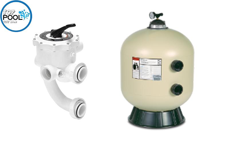 Cấu tạo bình lọc nước hồ bơi Pentair TR100