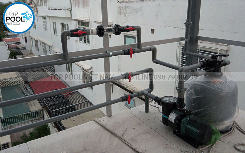 chi phí làm máy lọc nước hồ bơi gia đình