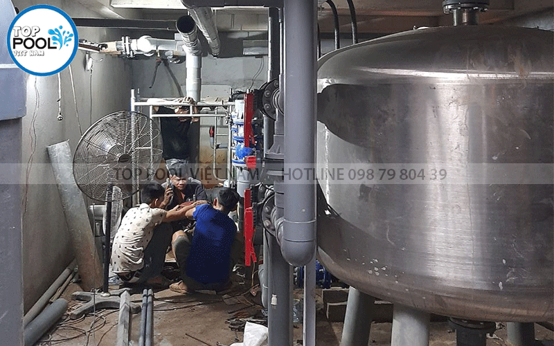 chi phí lắp đặt hệ thống lọc nước hồ bơi kinh doanh