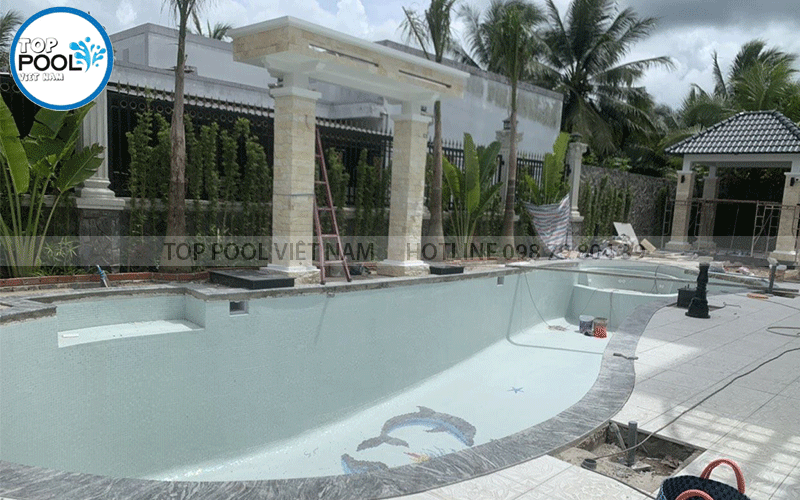 chi phí xây dựng hồ bơi gia đình tại Long An