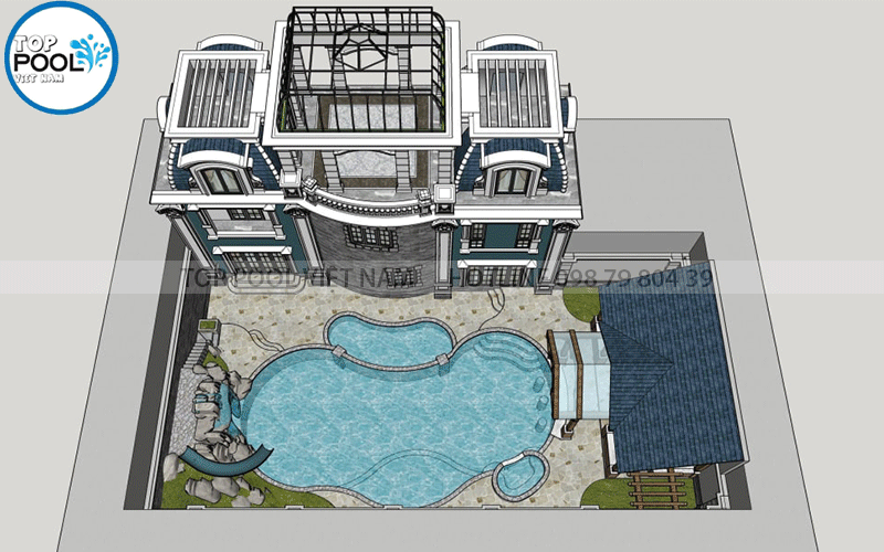 chi phí xây hồ bơi