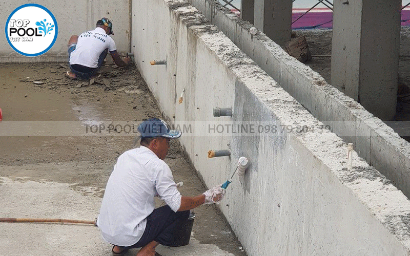 chống thấm hồ bơi bê tông