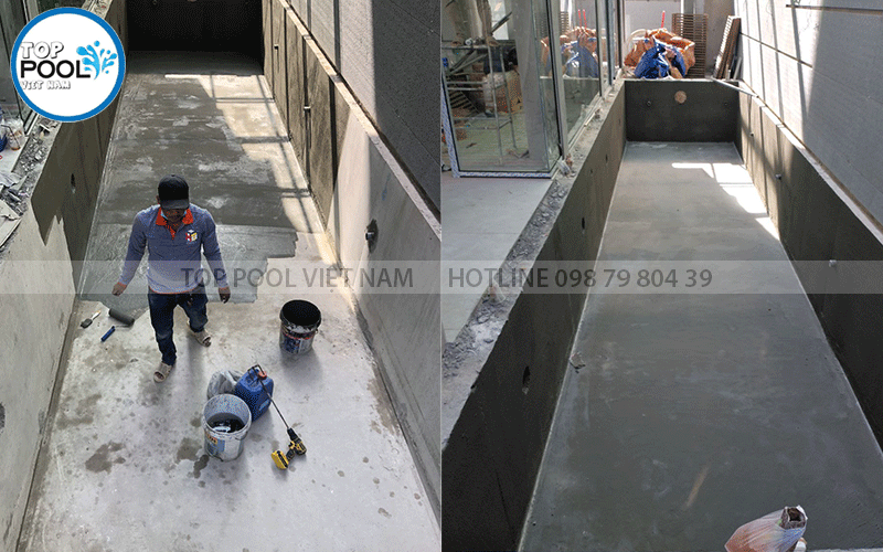 chống thấm hồ bơi gia đình