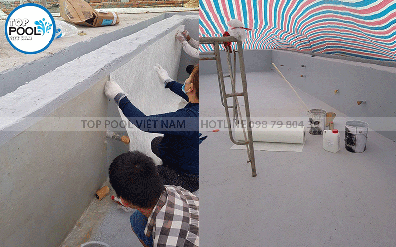 chống thấm hồ bơi tại Bến Tre