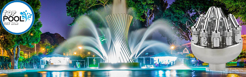 Đầu phun nước hình bông hoa phi 48mm