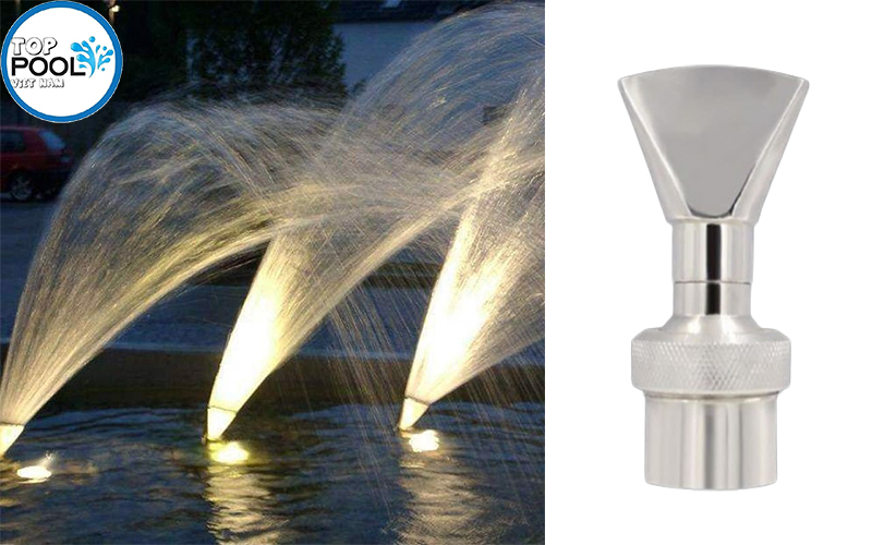 Đầu phun nước hình mỏ vịt có chỉnh góc