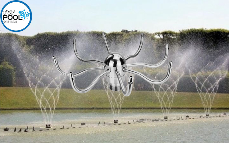 Đầu phun nước nhảy múa 8 tia