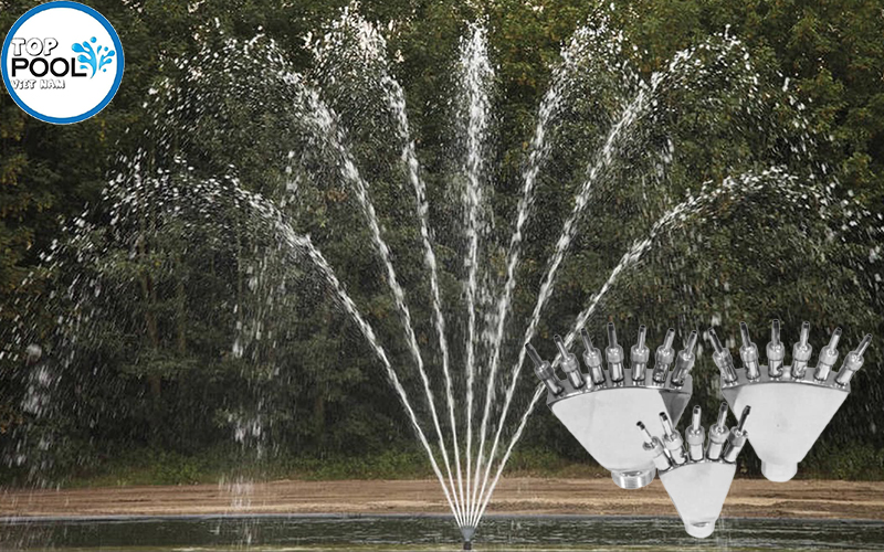 Đầu phun rẽ quạt 7 tia