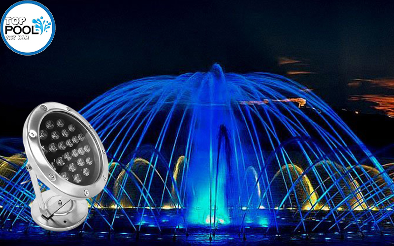 Đèn led đài phun nước 24W dạng đế công suất lớn