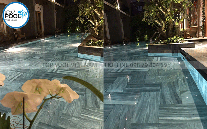 đèn led âm nước hồ bơi emaux