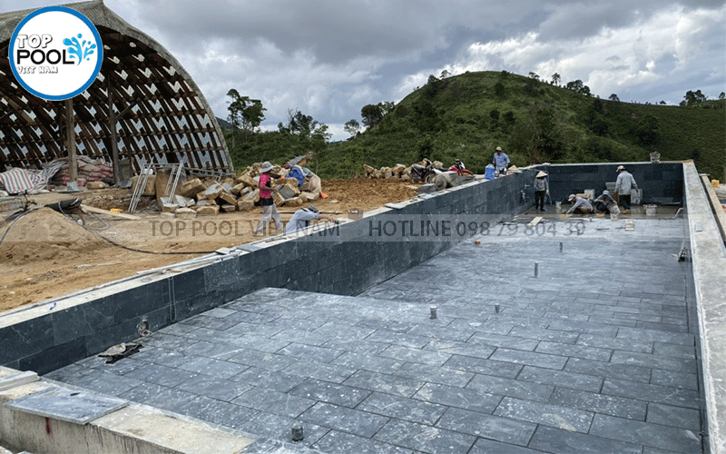 đơn giá xây dựng hồ bơi tại Long An