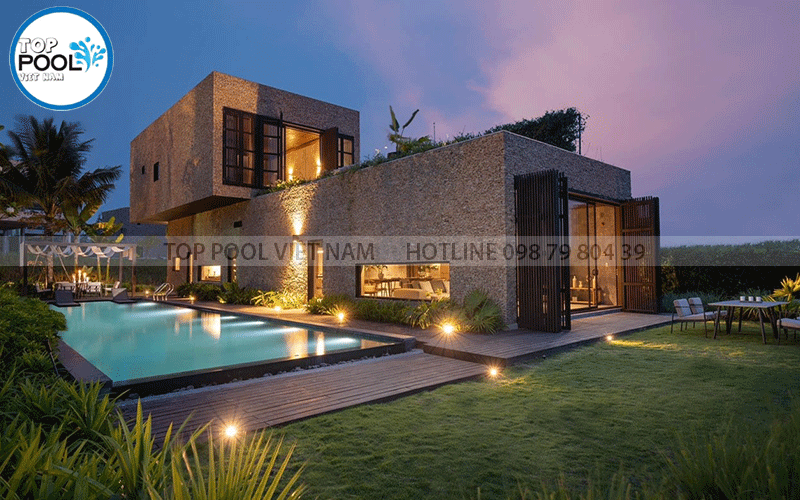 giá đèn hồ bơi