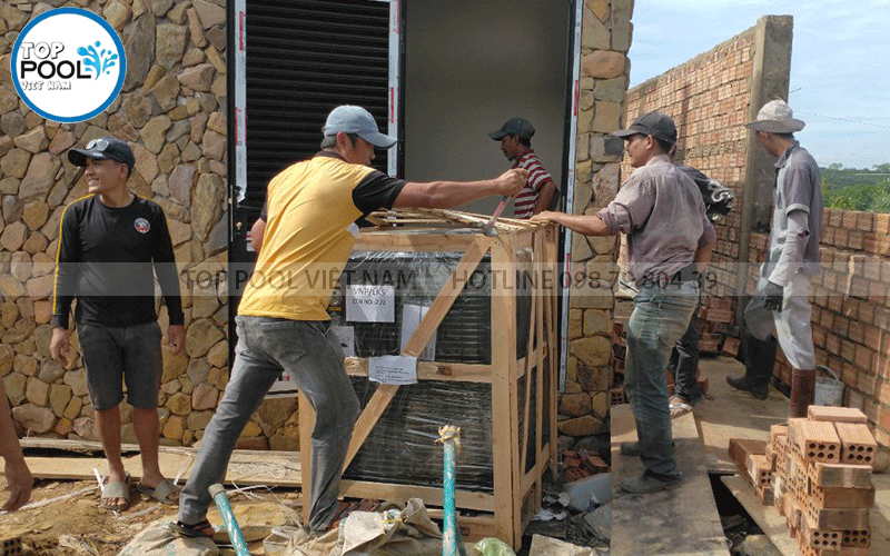 hệ thống heat pump hồ bơi gia đình