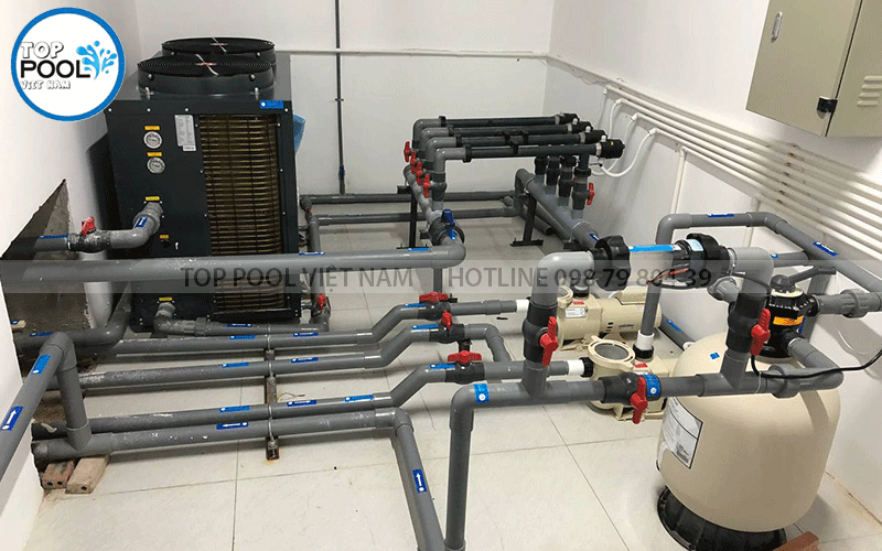 hệ thống heat pump hồ bơi
