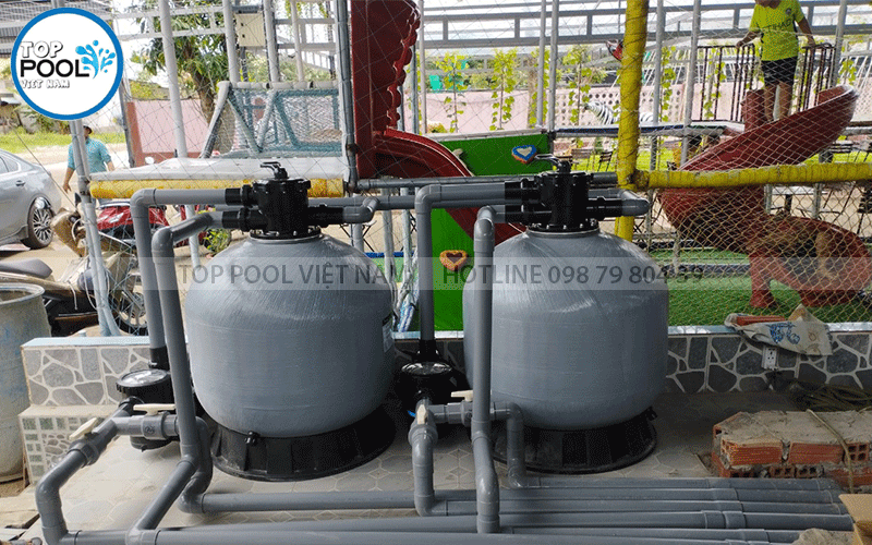 lắp đặt hệ thống lọc nước hồ bơi công cộng