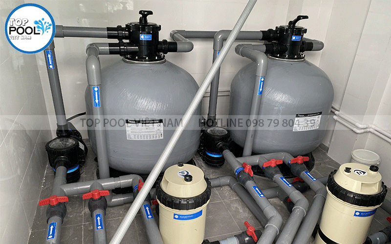 hệ thống lọc nước hồ bơi trường học