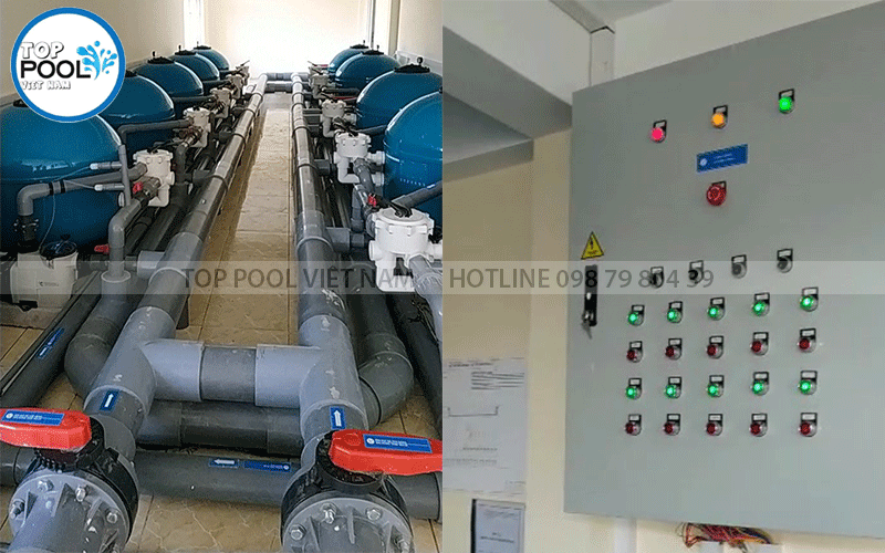 hệ thống lọc và xử lý nước hồ bơi công cộng