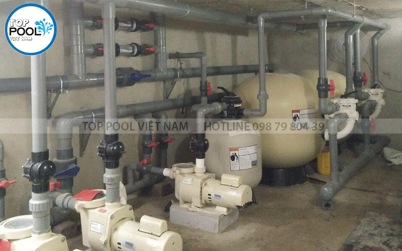 hệ thống máy lọc nước bể bơi