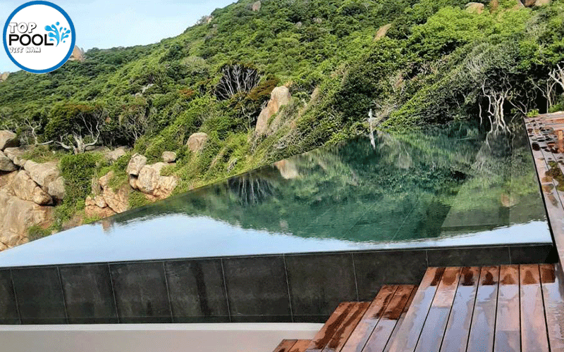 hồ bơi khách san Amanoi Ninh Thuận