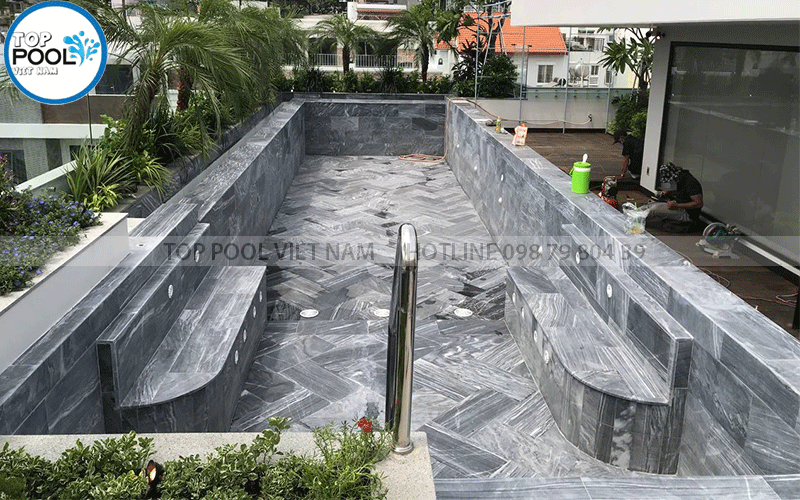 hồ bơi sân thượng đẹp