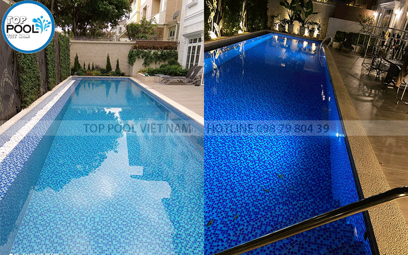 hồ bơi sân vườn