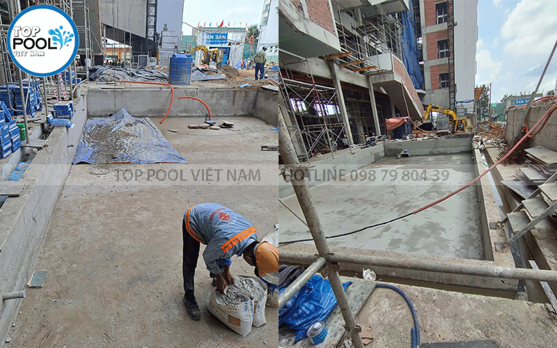 hồ bơi trường tiểu học