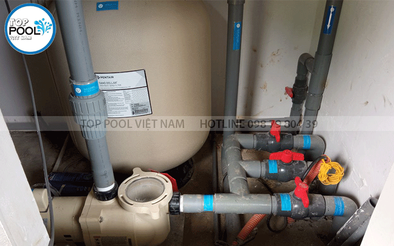 hệ thống lọc nước hồ bơi anh Lâm Quận 9