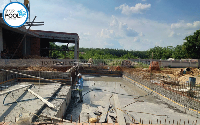 kết cấu hồ bơi bê tông