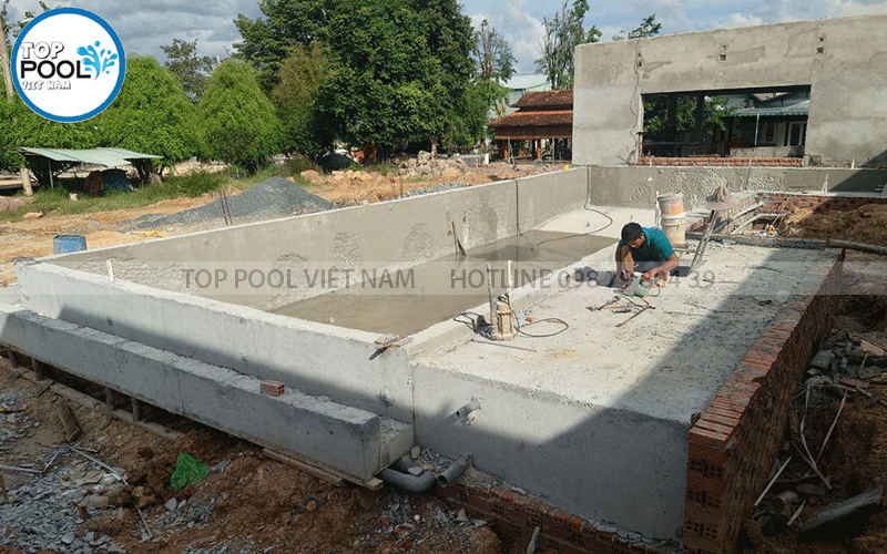 kết cấu hồ bơi gia đình 50m2