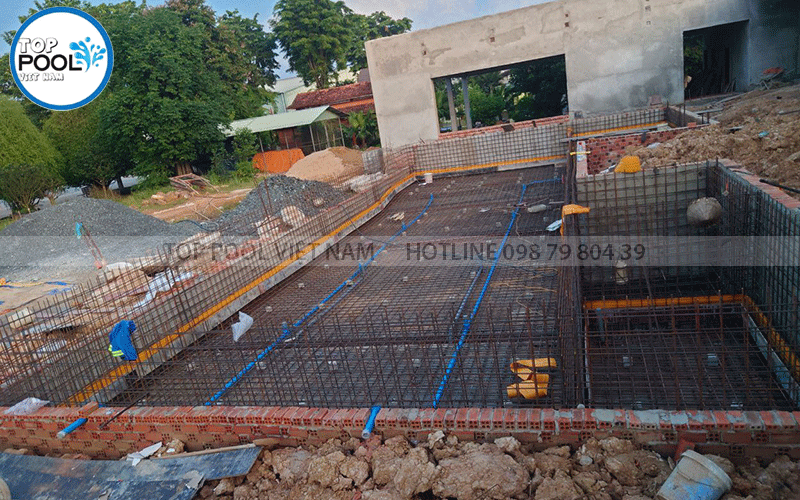 kết cấu hồ bơi gia đình