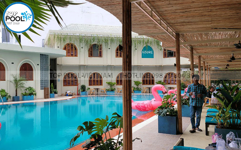 không gian hồ bơi thư gian