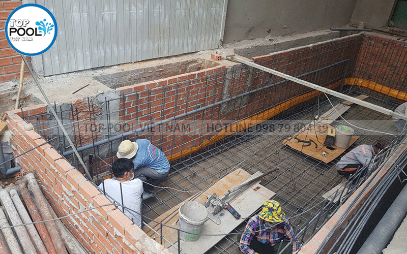 kích thước hồ bơi gia đình