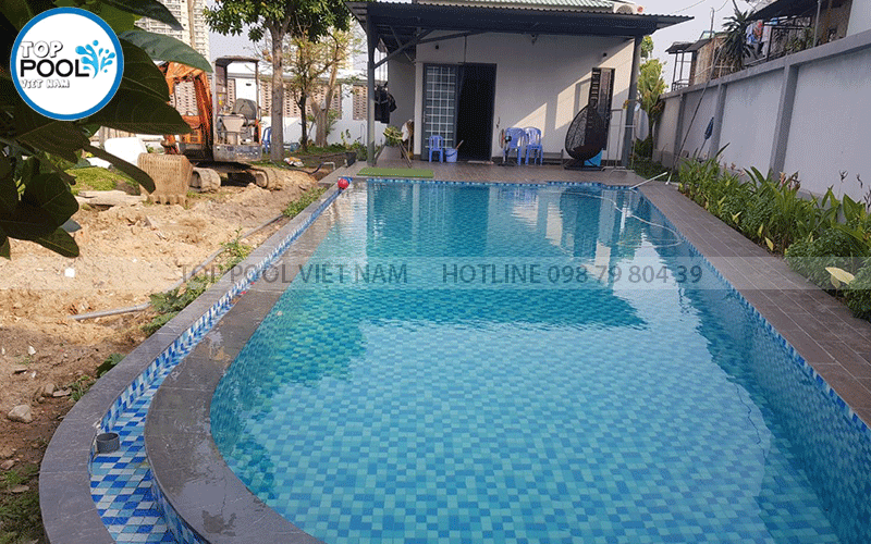 kích thước hồ bơi gia đình tại long an