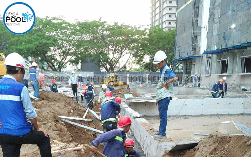 kích thước hồ bơi trường tiểu học