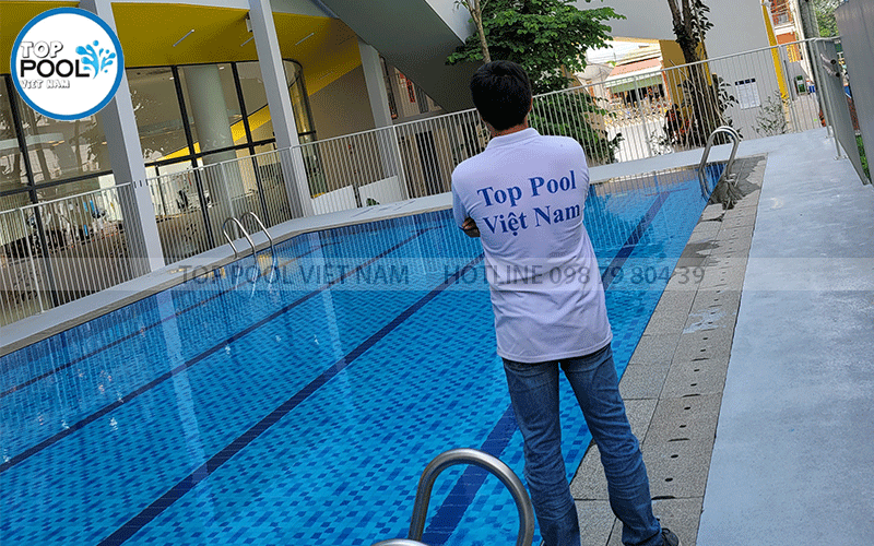 quá trình xử lý nước hồ bơi đạt tiêu chuẩn cho phép sửa dụng